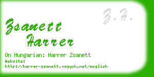 zsanett harrer business card